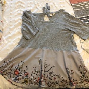 Anthropologie Floral Top
